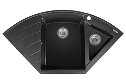 Кухонна мийка гранітна Miraggio Europe black 1100x575x205 00207207, Чорний