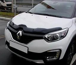 Дефлектор капоту мухобійка для RENAULT CAPTUR 2013-