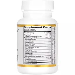 Травні ферменти California Gold Nutrition Digestive Enzymes 90 вегетаріанських капсул - мініатюра 2