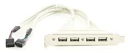 Планка розширення Atcom Usb 2.0 на задню панель 4 порти (15258) - мініатюра 2