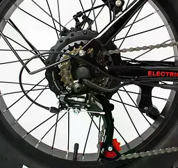 Електровелосипед фетбайк Corso Kraft 20 дюймів (500W 48V 15Ah) Shimano 7 швидкостей Чорний - мініатюра 8