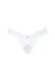 Еротичні мереживні стринги Obsessive Heavenlly XL/2XL білий - мініатюра 6