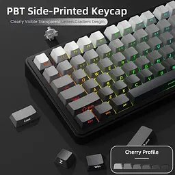 Бездротова клавіатура ATTACK Shark X85 Grey 75% | RGB підсвітка | бокове гравіювання - мініатюра 3