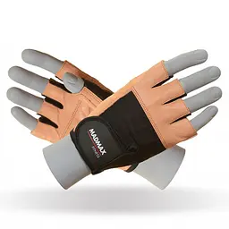 Рукавички для фітнесу MAD MAX Fitness MFG 444, Brown - L