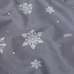 Наволочка Cosas Snowflakes frost фланелева 50х70 см сіра (Flannel_SnowflakesFrost_50x70) - мініатюра 2