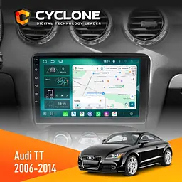 Штатна магнітола Audi TT 2006-2014 Cyclone C9-013 4x64 DSP 4G Cyclone (НФ-00007183)