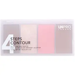 Набір пудр для контурування обличчя LN Pro 4 Steps 4 Contour відтінок 102, 10 г - мініатюра 4