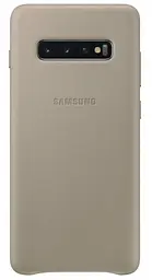 Чохол шкіряний оригінальний Official Leather Cover EF-VG975LJEGRU для Samsung Galaxy S10 Plus (6.4") Gray
