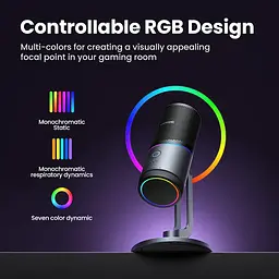 Мікрофон конденсаторний UGREEN CM769 USB потоковий з шумопоглинанням та підставкою Black - мініатюра 3