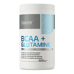 Амінокислота BCAA OstroVit BCAA + Glutamine, 500 грам - Лимон