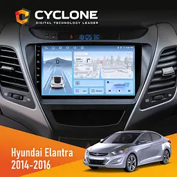Штатна магнітола Hyundai Elantra 2014-2016 2 Cyclone C9-012 4x64, DSP, 4G Cyclone (НФ-00007867)