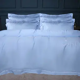 Комплект постільної білизни MirSon Imperial Tencel №04 Blue 175 х 210 см (2200010754292) - мініатюра 3