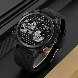 Наручний годинник чоловічий 2202PBK Black Skmei acs0030149 - мініатюра 5