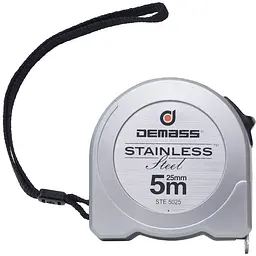 Рулетка вимірювальна Demass Stainless Steel 5 м (STE 5025) - мініатюра 6