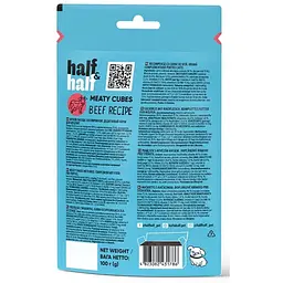 Ласощі для цуценят Half & Half у формі м'ясних кубиків з яловичиною 100 г - мініатюра 2