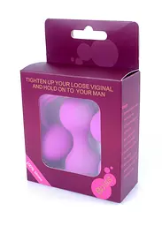 Набір вагінальних кульок Boss Series Silicone Kegal Balls, 3 шт., фіолетовий - мініатюра 7