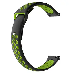 Спортивний ремінець Primo Perfor Sport годинника для Samsung Galaxy Watch Active/Active 2 Black Green - мініатюра 3