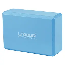 Блок для йоги LiveUp EVA Brick Уні 22,9 x 15,2 x 7,6см Синій (LS3233A-b) - мініатюра 1