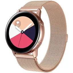 Ремінець DK CDK для Gelius GP-SW012 20mm Metal Milanese Loop Magnetic (09649) (rose gold) - мініатюра 3