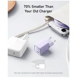 Зарядний пристрій Anker A2147-G21 PowerPort 511 Nano III GAN Charger 30 W, Type-C - мініатюра 2