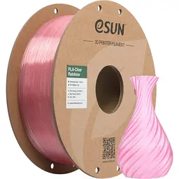Пластик для 3D-принтера eSUN PLA Clear Rainbow 1,75mm 1kg PINK-Crystal (PLA-CLRB175O-CP1P1) - мініатюра 4