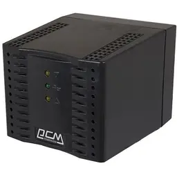 Стабілізатор Powercom TCA-600 чорний ступінчастий 300 Вт вхід 220 В +/- 20% вихід 220V +/- 7%