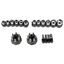 Викрутка Sigma з реверсом + насадки торцеві 1/4" 27шт CrV 4002121 - мініатюра 4