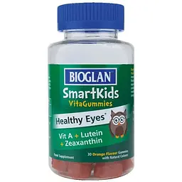 Добавка для дітей Bioglan Smartkids Healthy Eyes, 30 желейок для підтримки зору - Полуниця