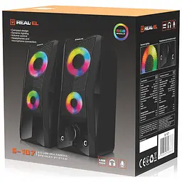 Акустична система REAL-EL S-107 USB Black (EL121100017) - мініатюра 9