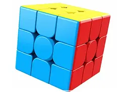 Кубик MoYu Meilong 3C 3x3 без наліпок кольоровий пластик (MoYu Meilong 3C 3x3 Cube stickerless) (MF8888B) - мініатюра 3
