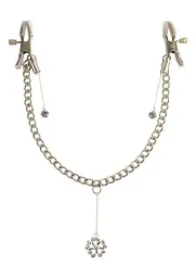 Затискачі для сосків з кулоном Pipedream Fetish Fantasy Crystal Nipple Clamps сріблястий - мініатюра 5