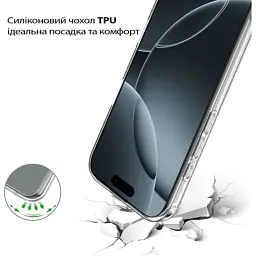 Чохол до мобільного телефона BeCover Apple iPhone 17 Transparent (713757) - мініатюра 4