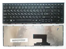 Клавіатура для ноутбуків Sony Vaio VPC-EE Series клавіатура чорна з чорною рамкою