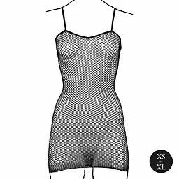 Міні-сукня Le Désir With Fishnet Structure, One Size (чорний) - мініатюра 8