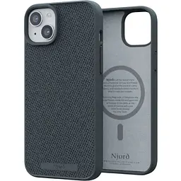 Чехол-накладка Njord Fabric MagSafe Case Dark Grey для iPhone 15 Plus