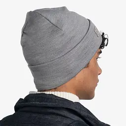 Шапка Buff Merino Heavyweight Beaney Solid Light Grey (1033-BU 111170.933.10.00) - мініатюра 5