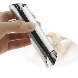 Набір формочок металевих у формі циліндра для трубочок «Каннолі» Ø20х125 мм (5 трубочок), Kitchette Сірий 86831 - мініатюра 8