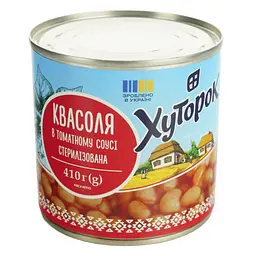 Квасоля Хуторок в томатному соусі 410 г - мініатюра 4