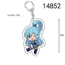 Брелок акриловий Хай благословлять боги цей прекрасний світ! Аква KonoSuba Aqua 5 см - мініатюра 2