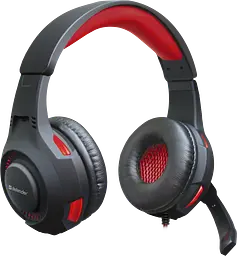 Ігрова гарнітура Defender Warhead G-450 USB підсвітка чорно-червона