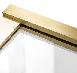 Шторка для ванни Rea Elegant 70 brushed gold нерухома REA-W6600, Універсальна, прозорий, золотий - мініатюра 6