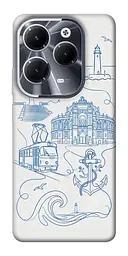 TPU чохол Demsky Southern pearl для Infinix Hot 40
