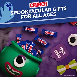 Шоколадні батончики Crunch Fun Size Chocolate Halloween Candy 283г - мініатюра 6