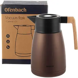 Термос Ofenbach 1 л коричневий (OF-101327) - мініатюра 2