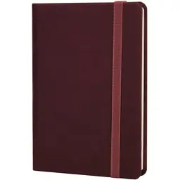 Книга записна Optima Vivella А6, 128 аркушів, лінія, бордо (O20390-18)