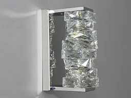 Світильник настінний LED Diasha F3820-120x260, 10W, хром, для коридору, вітальні, спальні - мініатюра 4