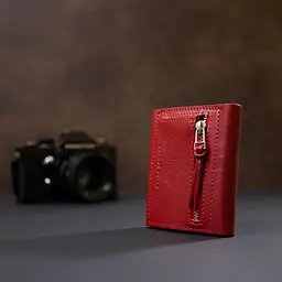 Жіночий шкіряний гаманець Grande Pelle 11365 червоний - мініатюра 8