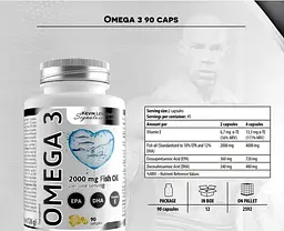 Концентрована Омега‑3 EPA/DHA 360/240 – 2000 мг – 90 капсул Kevin Levrone - мініатюра 2