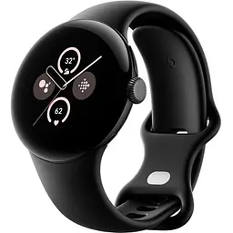 Смарт-годинник Google Pixel Watch 2 Matte Black Aluminum Case / Obsidian Active Band