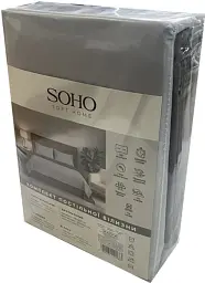 Комплект постільної білизни Soho полуторний Light gray/Dark gray 150х200 см (PATTERN 23-S) - мініатюра 3